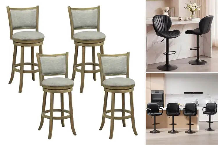 Detailed view of Best Bar Height Chairs With Backrest