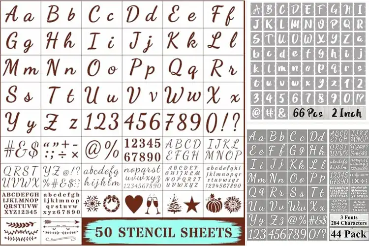 Detailed view of Best Chalkboard Stencils