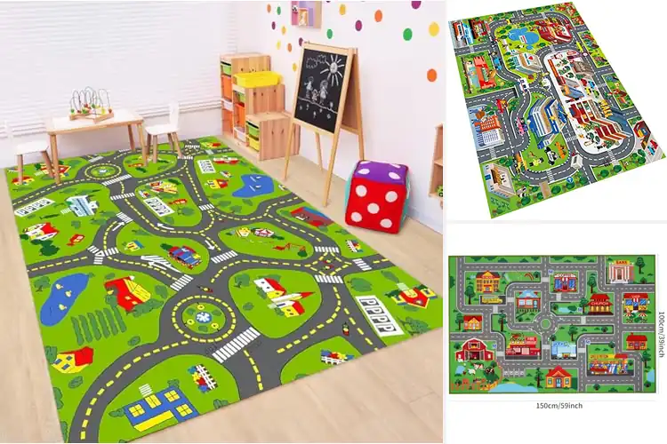 Detailed view of Best City Road Map Playmats