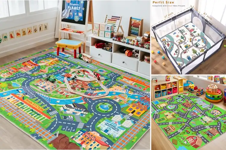 Detailed view of Best Non Slip Car Play Mats: 10 Safe & Cozy Picks for Kids