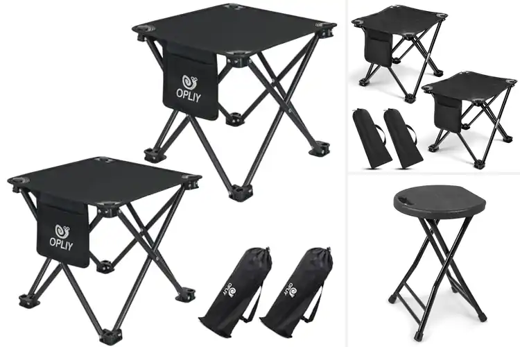 Detailed view of Best Outdoor Folding Stools: Portable Comfort for Camping