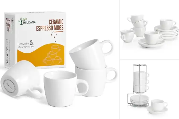Detailed view of Best Porcelain Espresso Cups