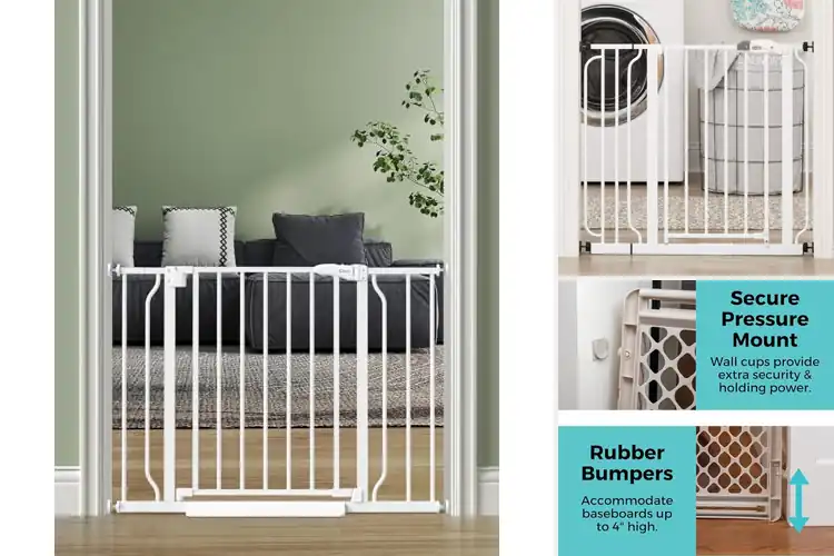 Detailed view of Best Pressure Mounted Baby Gates