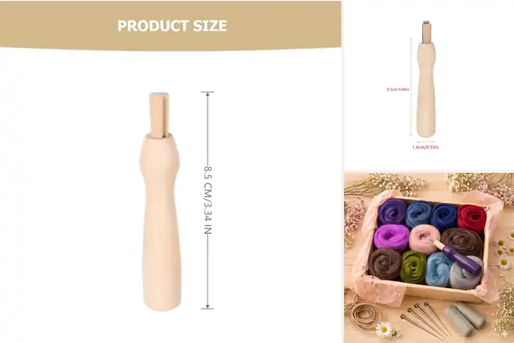 Detailed view of Best Wooden Felting Needle Holders